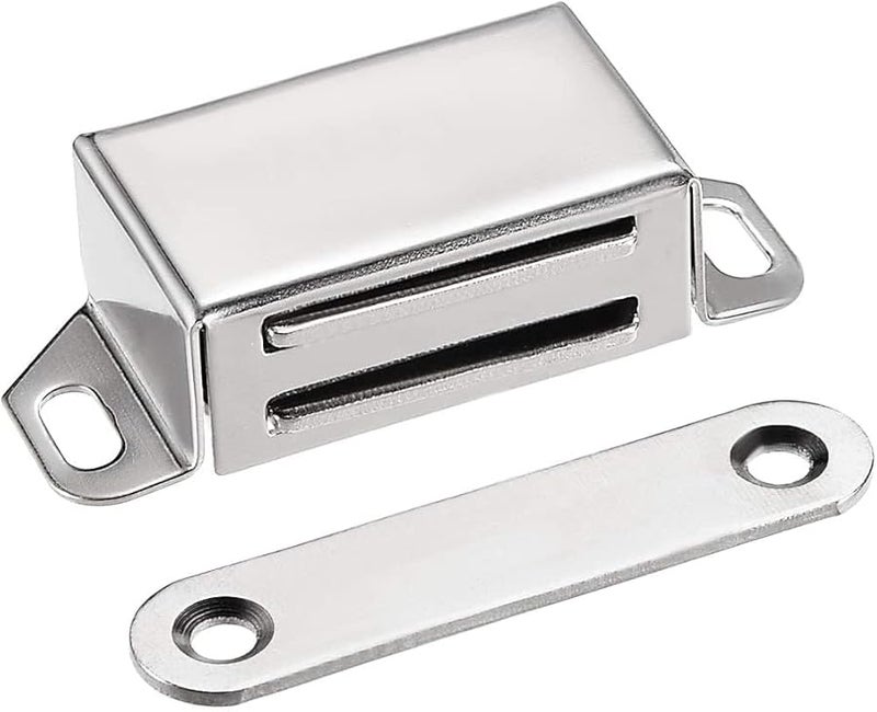 5 قطع من مصيدة الخزانة المغناطيسية المصنوعة من الفولاذ المقاوم للصدأ، قفل إغلاق بطول 53 مم - Image 3