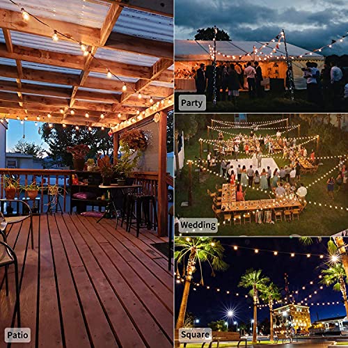 XERGY Outdoor String Lights 15 Feet G40 Globe Lights with 15 Edison LED Break Proof Bulbs +1 Extra, Light for Backyard Terrace Garden Balcony Party Decor for Home Decoration - Image 3