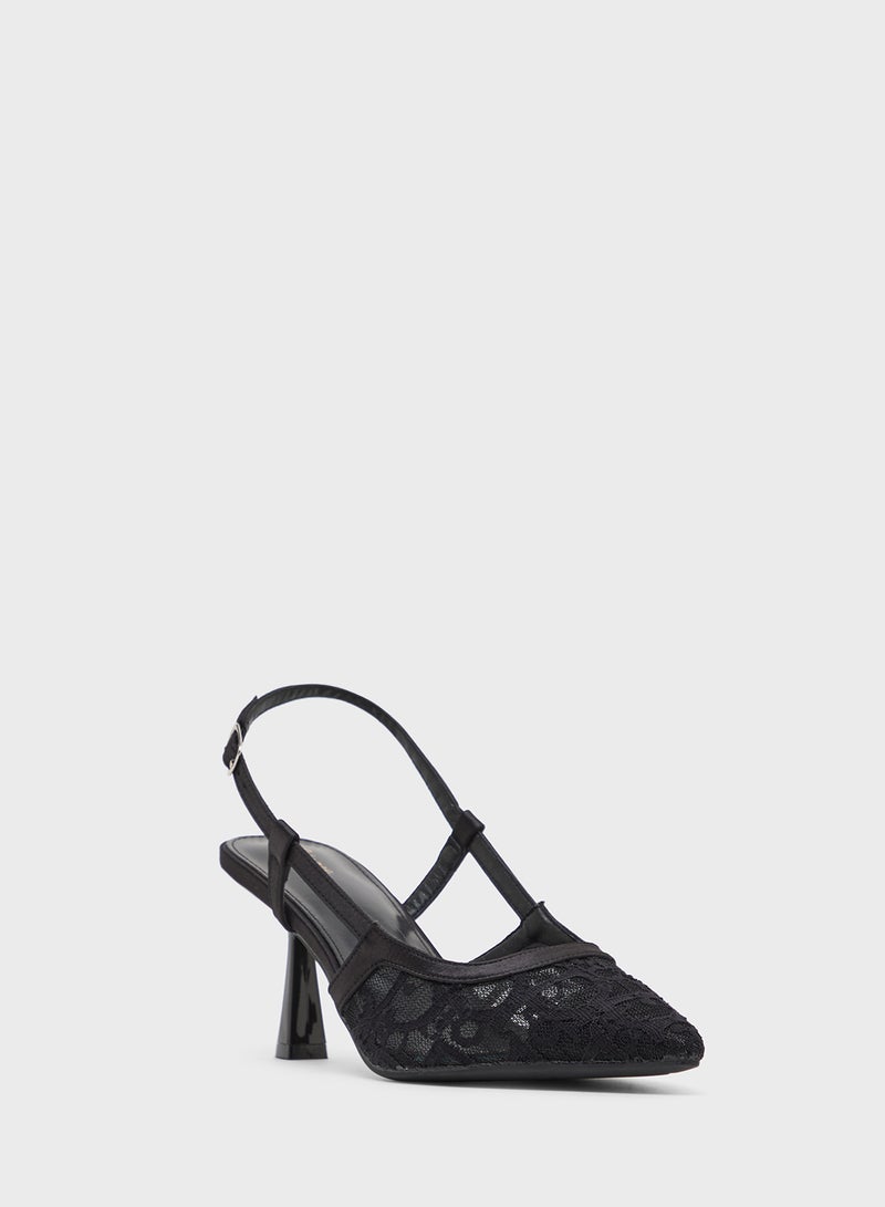 Ginger Lace Sling Back Pump - Image 2