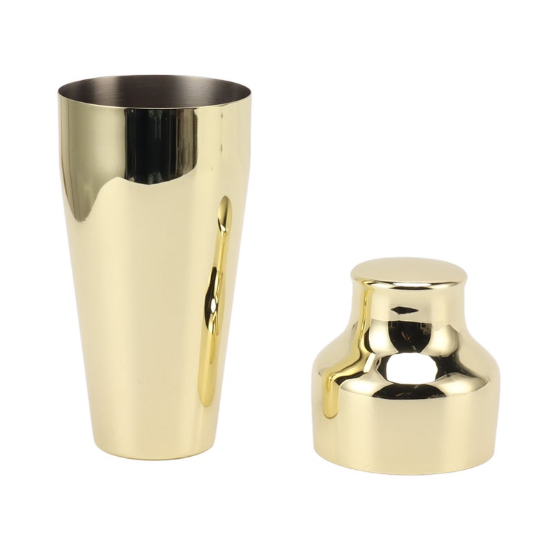 Cocktail Shaker 304 Stainless Steel French Style Bartender Shaker for Mixed Drinks Luxury Gold - Image 5