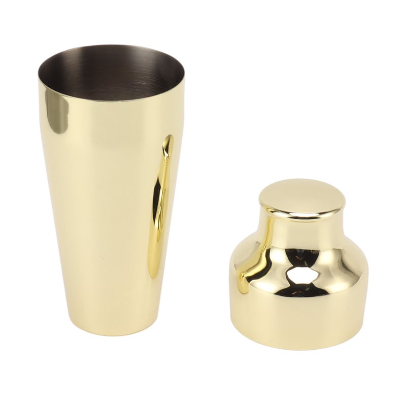 Cocktail Shaker 304 Stainless Steel French Style Bartender Shaker for Mixed Drinks Luxury Gold - Image 4