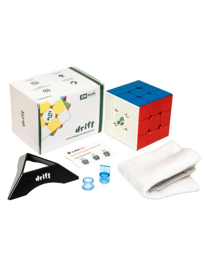 Cubelelo Drift 3M Plus 3X3 (Magnetic) Stickerless Cube | Drift + | Customized & Improved Version Of Moyu Rs3M | Speedcube For Kids & Adults | Magic Speedy Stress Buster Brainstorming Puzzle  - Image 1