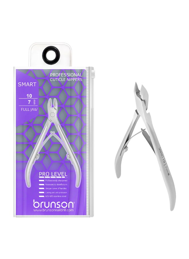 brunson Professional Cuticle Nippers Smart 10-7mm Full-Jaw | Manicure - Pedicure Cuticle Remover BNNS107  - Image 1