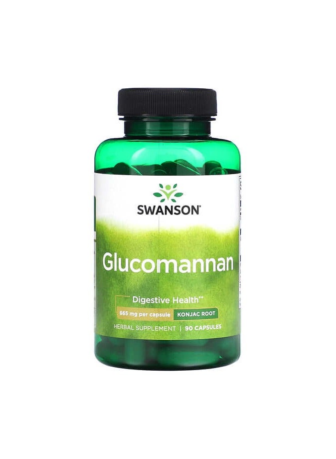 SWANSON Glucomannan, 665 mg, 90 Capsules