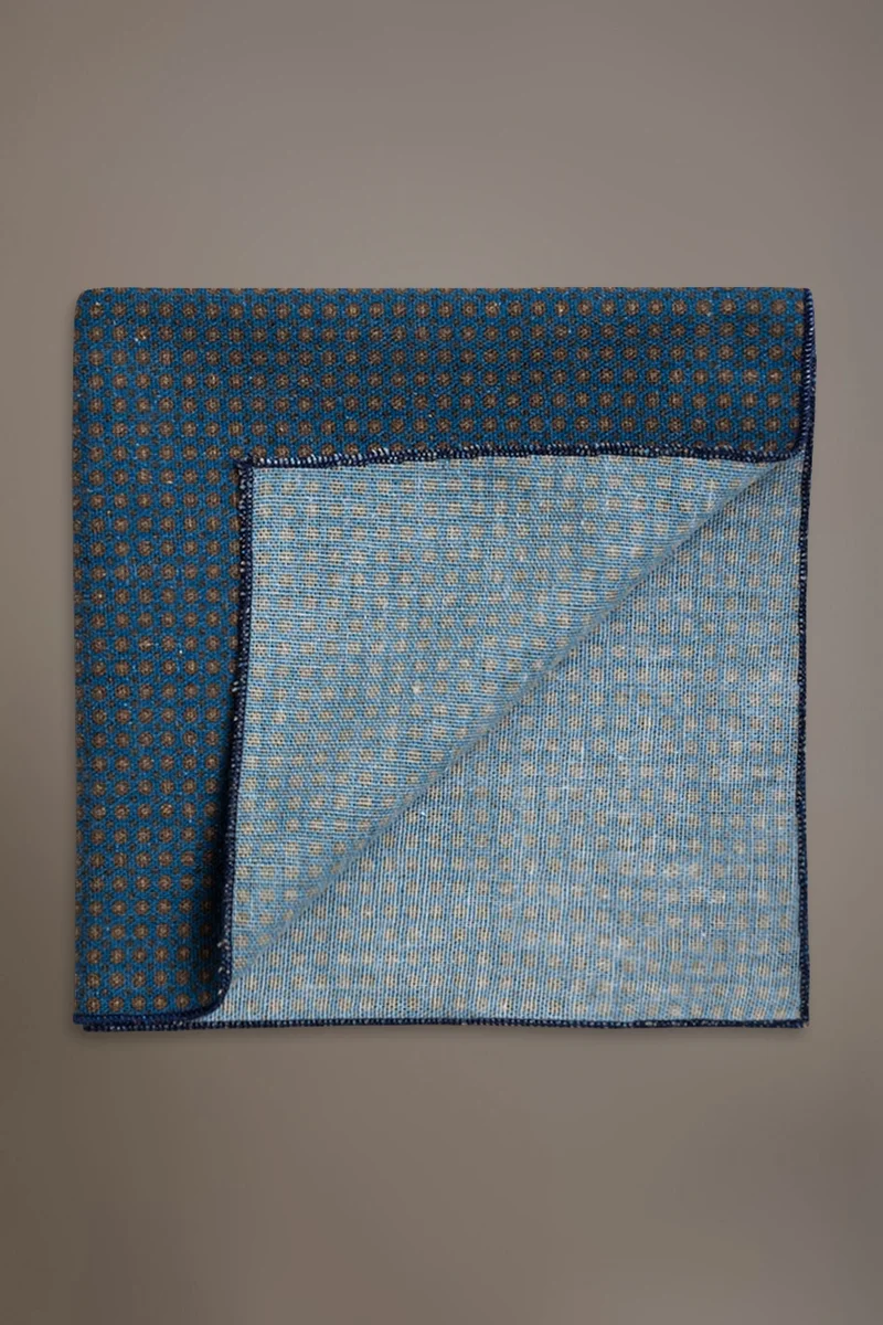 Doppelganger Linen blend pochette - Blue