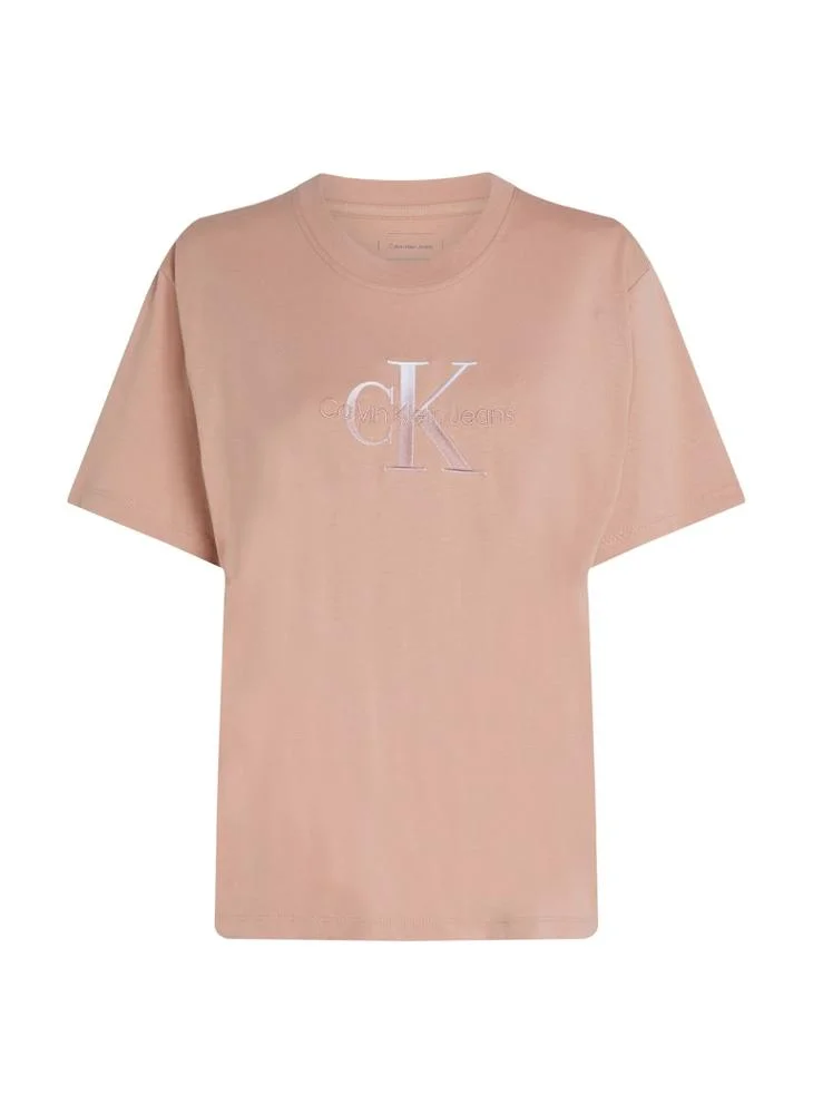 Calvin Klein Jeans Logo Detail Knitted T-Shirt