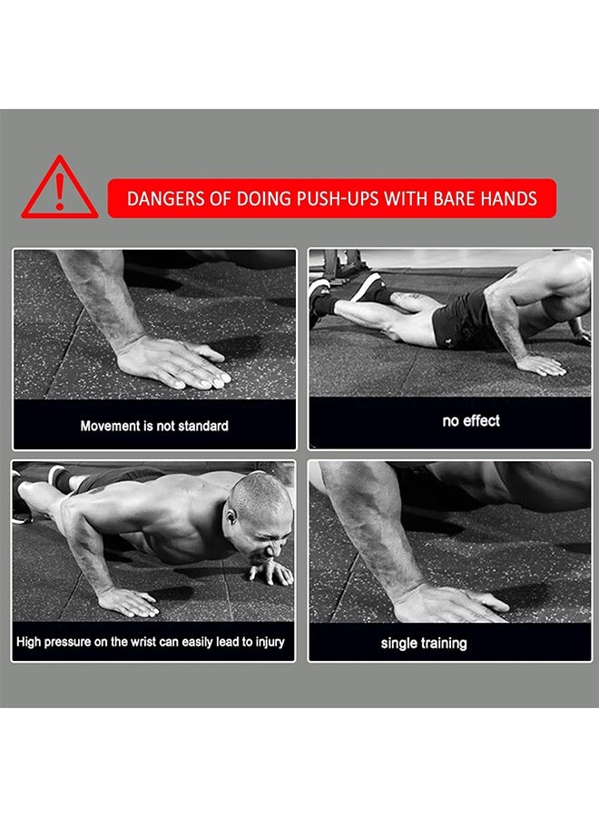 MVAQKLM  Wooden Parallettes Push Up Bars, Anti-Slip Push-Up Handles, Mini Handle Pumps, Dip Station Dip Bar, Handstand Bars for Calisthenics and Fitness（log） - Image 5