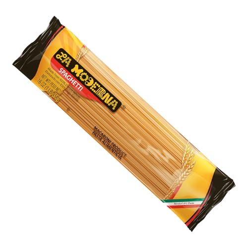 LA MODERNA, Spaghetti Pasta 16 oz (Pack of 1) | Made with Durum Wheat Semolina | Enriched with Iron & B Vitamins | Non-GMO | Kosher | Pantry Essential - Image 1