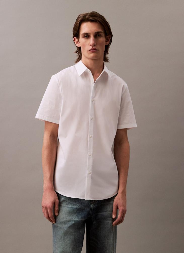 CALVIN KLEIN Slim Stretch Cotton Shirt  - Image 1