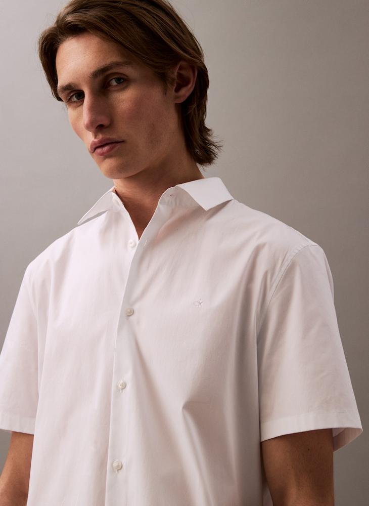 CALVIN KLEIN Slim Stretch Cotton Shirt  - Image 3