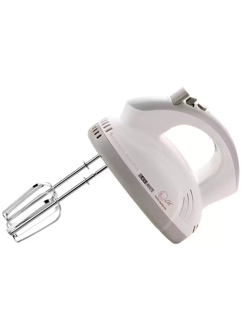 Black & White Hand Mixer SR-2100, 5 speed, 280W, White