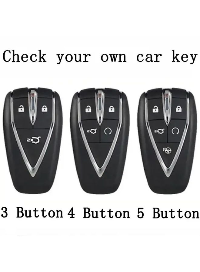 5 Buttons Black TPU Key Case Cover Shell For Changan CS35PLUS - Image 3