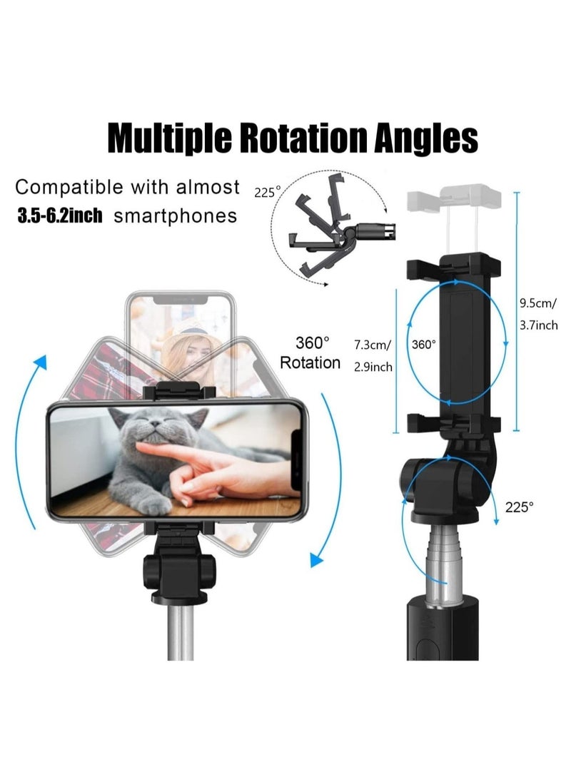 Selfie Stick Tripod with Remote All in One Portable Cell Phone Stand Compatible with iPhone 13 12 11 pro Xs Max Xr X 8 7 6 Plus, Samsung Android Smartphone - Image 2