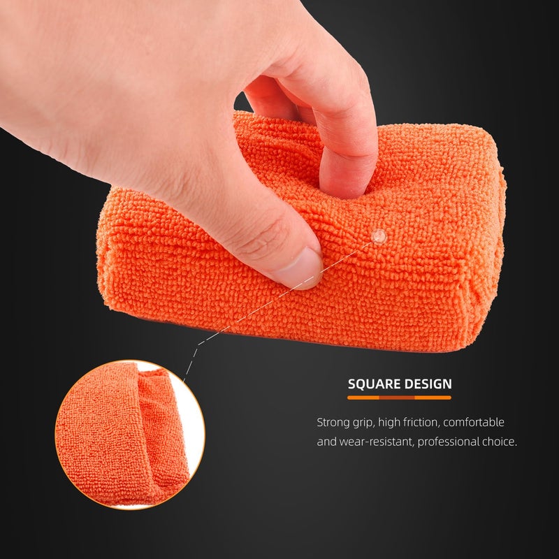 SPTA Microfiber Applicator Pad, SPTA Premium Microfiber Sponge and Cleaning Pads,Ultra-Soft, Safe for Sealants, Tire Dressings, Interior and Exterior Detailing, Car, Truck, SUV, RV, Motorcyle Care,10 Pack - Image 5