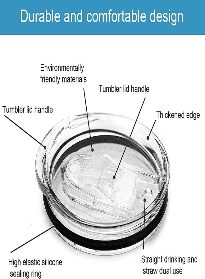 ZUIHUI 30 oz Tumbler Replacement Lid - Compatible with yeti Rambler, Ozark Trail and More - Spill Proof Tumbler Cover, BPA Free, (3 Pack) - Image 5