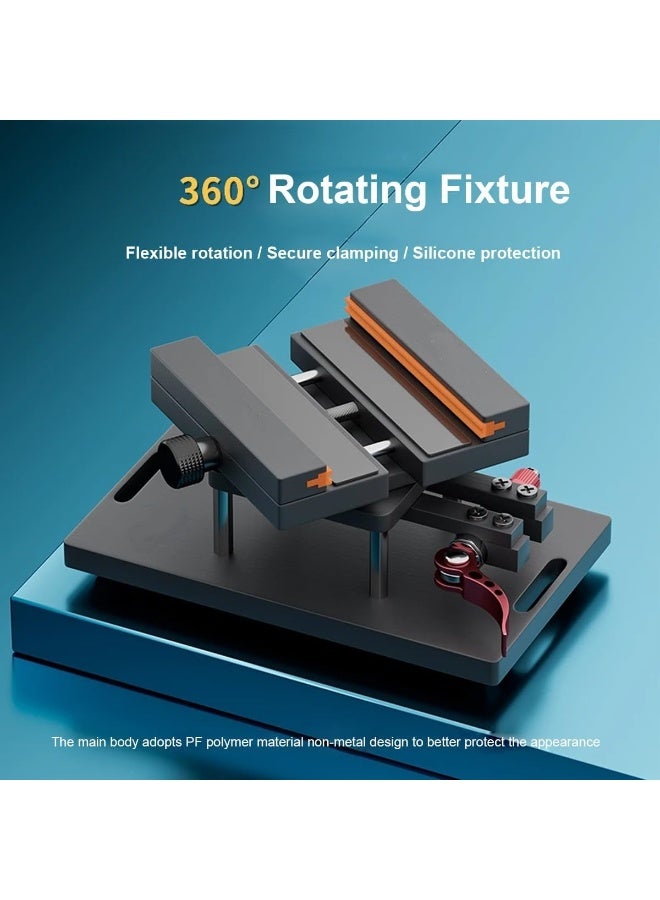 M MIAOYAN Mobile phone back cover glass removal clamp, 360° rotating clamp, rear camera glass frame removal tool, mobile phone and tablet repair clamping tool, 360° rotating fixing clamp, multi-functional rotating clamp. - Image 4