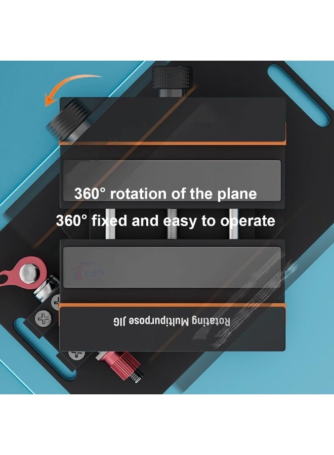 M MIAOYAN Mobile phone back cover glass removal clamp, 360° rotating clamp, rear camera glass frame removal tool, mobile phone and tablet repair clamping tool, 360° rotating fixing clamp, multi-functional rotating clamp. - Image 3