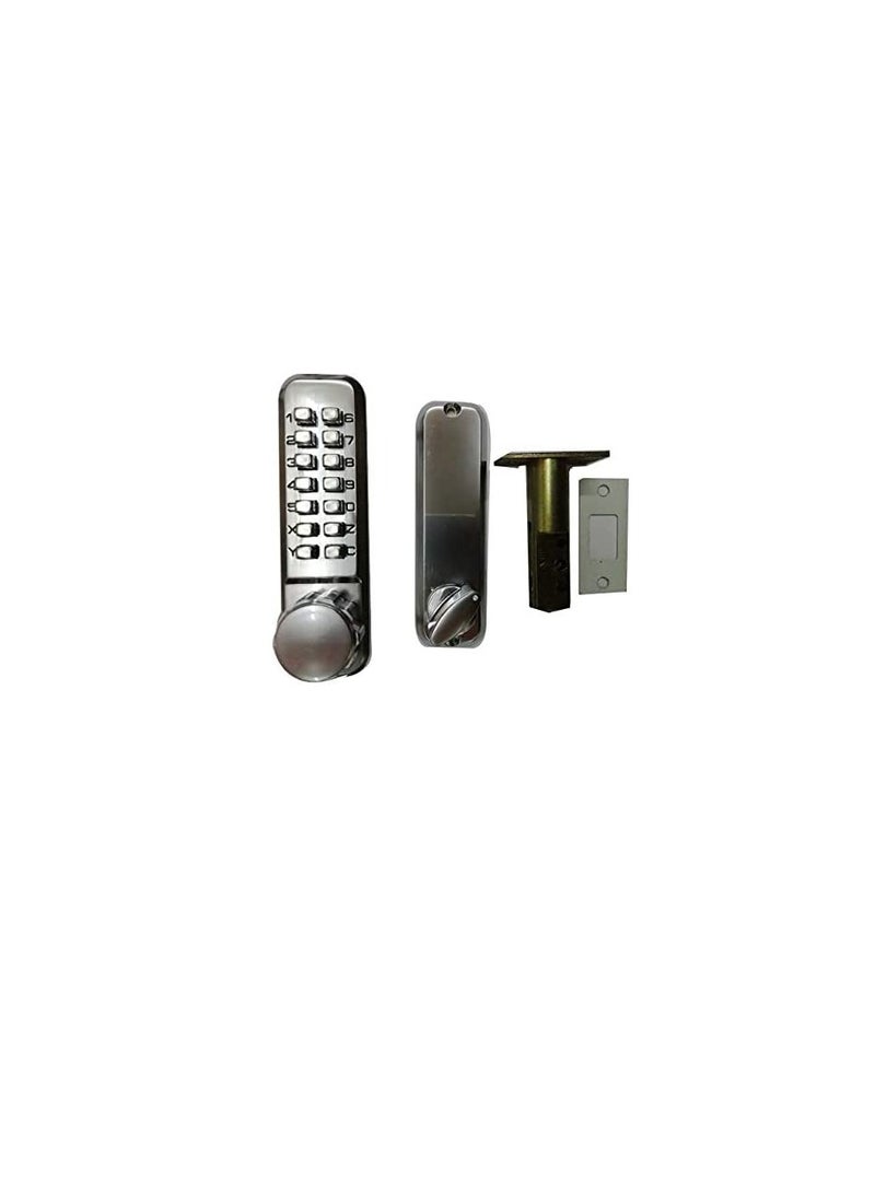 Digital Door Lock Dead Bolt Chrome - Image 2