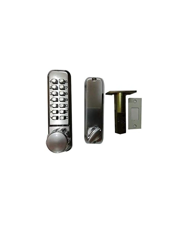 Digital Door Lock Dead Bolt Chrome - Image 3