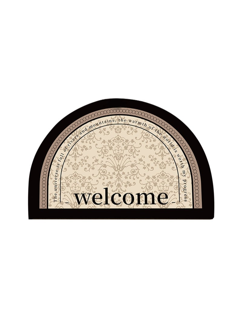 LOOPITYS 50*80CMHalf Circle Rug Front Personalised Doormats Entrance Door Welcome Indoor Mats Round Outdoor Outside Inside Rug for Back Door,carpet,carpet  - Image 5
