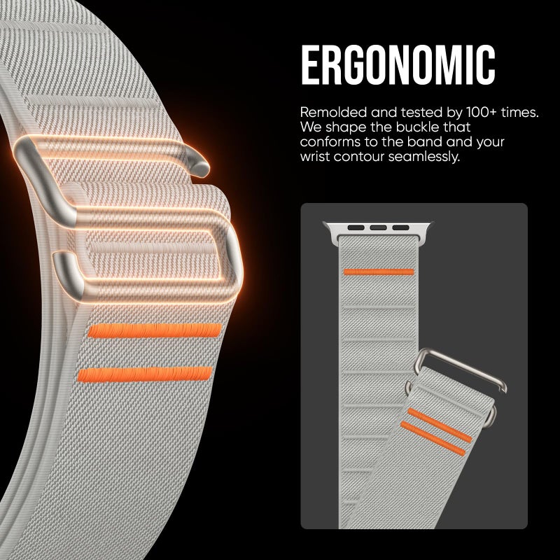 Suitisbest 2 Pack StretchFit Sport Bands Compatible with Apple Watch Ultra Band 49mm 46mm 45mm 44mm 42mm Men, Stretchy Sport Loop Strap for iWatch Series 11 10 9 8 7 6 5 4 3 2 1, SE 3 2 1, Ultra 3 2 1 - Image 3