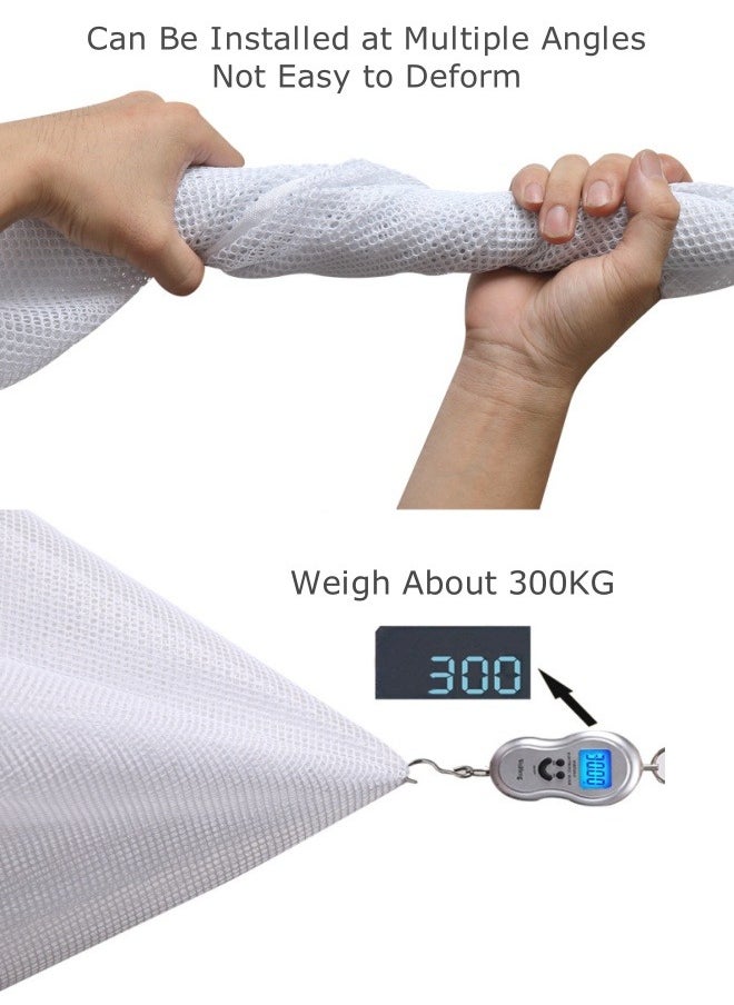 KYD - User Infant Child Safety Net 3M*79cm Thickened Durable Stair Protection Safety Rope Net Balcony Indoor Railing Protection Net White - Image 1
