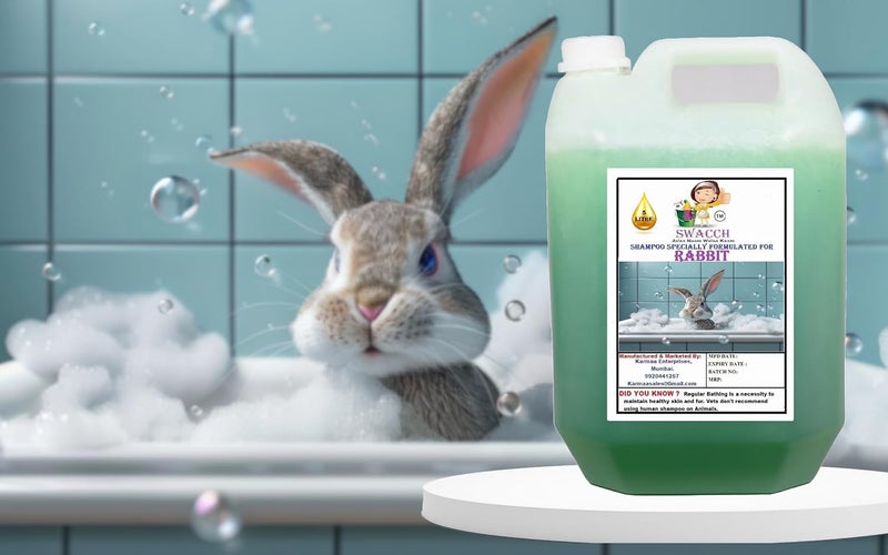 Swacch Shampoo Specially Formulated for Rabbit 5 Litre Neem Alovera - Image 2