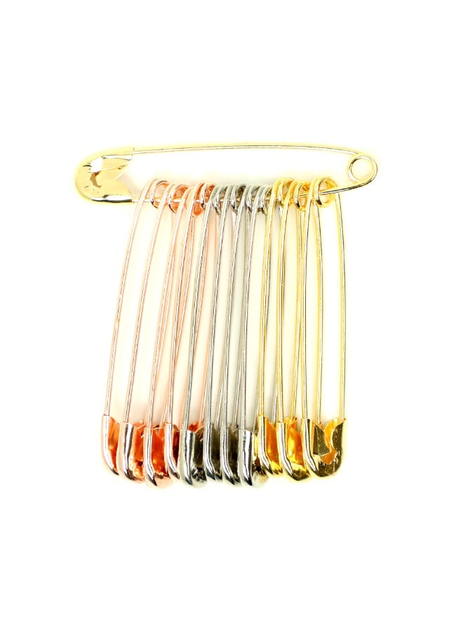 Madhoor Safety Pins for Clothing Adjustments, Fabric Fastening & Household Sewing Needs, Set of 8