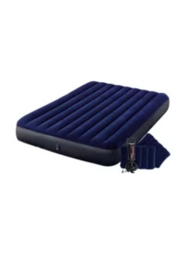 Durabeam standard series classic downy airbed Combination Blue 152x203x25cm  - Image 2
