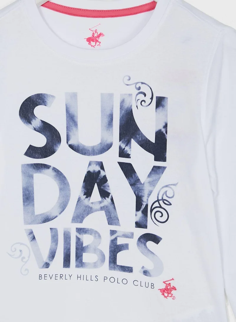 bhpoloclub Kids Slogan T-Shirt