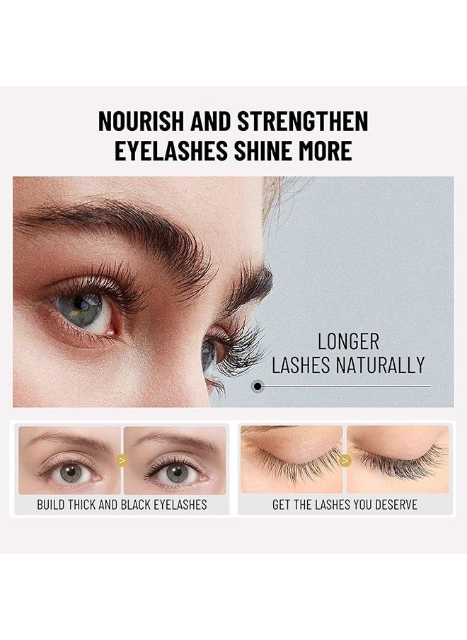 OUKEYA - Eyelash Growth Serum - Brow Serum with Natural Growth Peptides for Longer, Thicker Eyelashes and Brows, Powerful Hypoallergenic Formula, Safe and Non-irritating, Dermatologist Certified - Image 1
