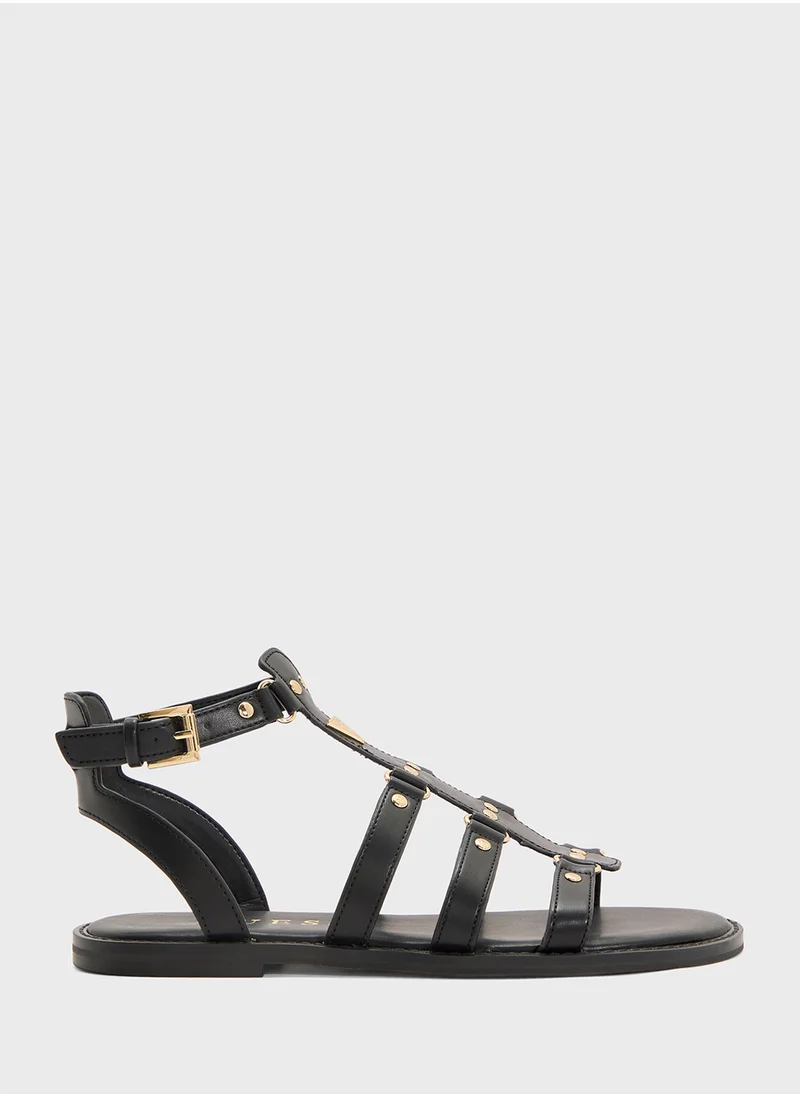 GUESS Multi Strap Flat Sandals