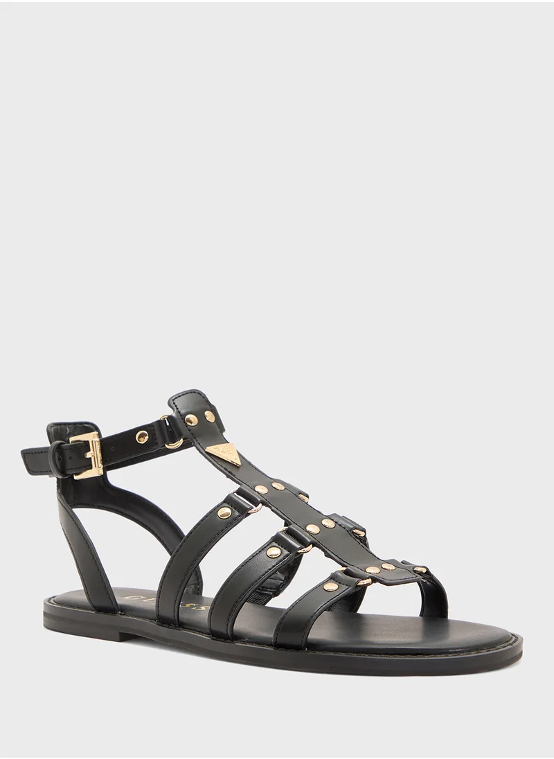 GUESS Multi Strap Flat Sandals