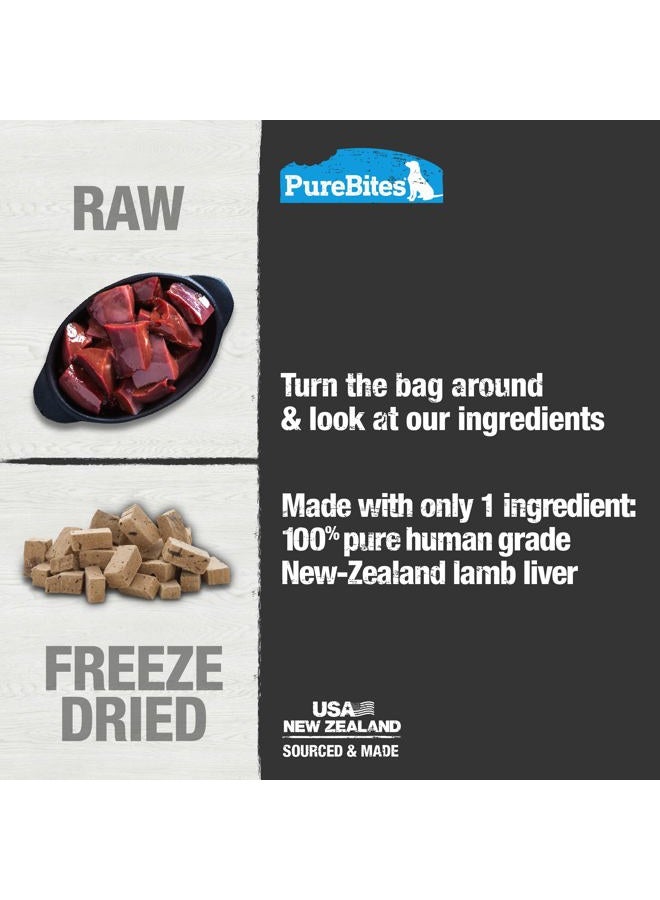 PUREBITES Lamb Freeze Dried Dog Treats, 1 Ingredient, Made in USA, 3.35oz - Image 4