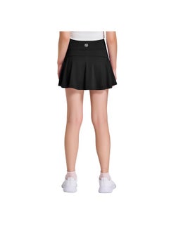 FitsT4 Sports Sports Girl'S Golf Skirt Adjustable Waist Active Tennis Skort Upf50+ Black  - Image 3