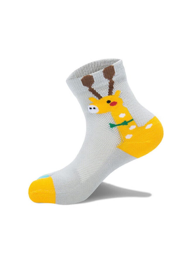 Tfo 6th Generation Kids Five-toe Socks Cartoon Outdoor Hiking Comfortable Toe-separating Sports Socks 2902455 Gray