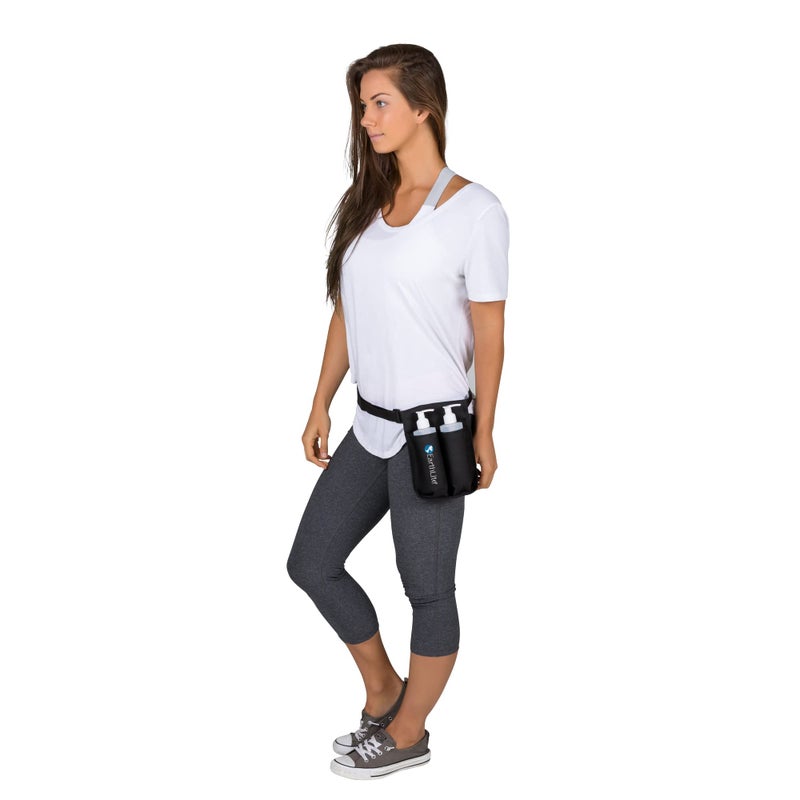 EARTHLITE Massage Bottle Double Holster Kit - Incl. 2 Bottles, Heavy Duty Strap, Adjustable for Massage Oil & Massage Lotion (2X 8oz) - Image 3