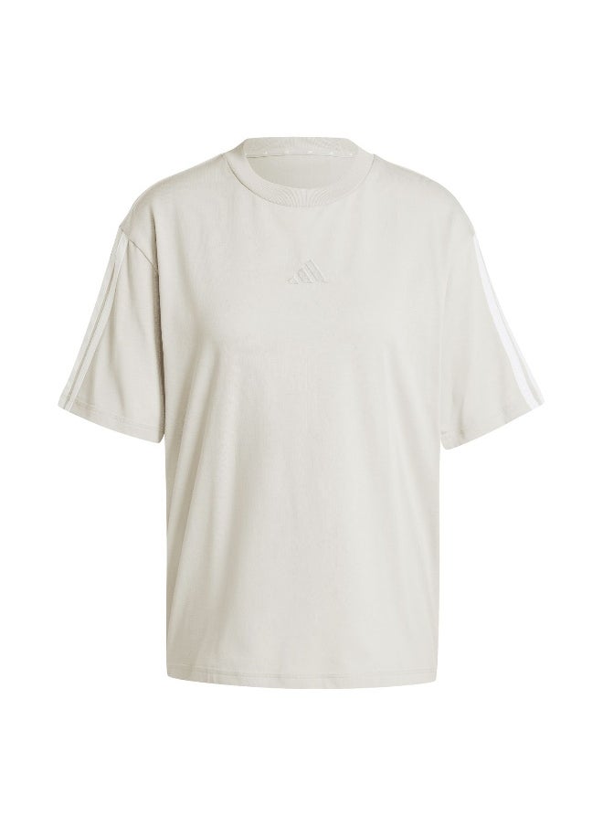 Adidas adidas essentials 3-stripes boyfriend women t-shirt  - Image 1