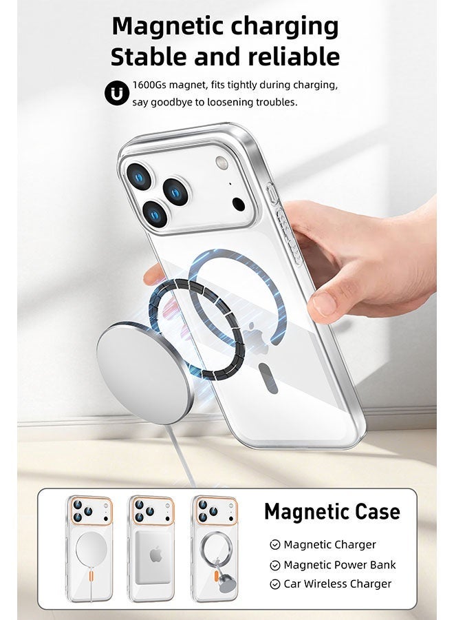 ليدين جراب لهاتف آيفون 17 برو، متوافق مع تقنية ماج سيف، تصميم نحيف وخفيف الوزن، حماية للكاميرا، قبضة مريحة، مقاوم للاصفرار والخدوش. - Image 4