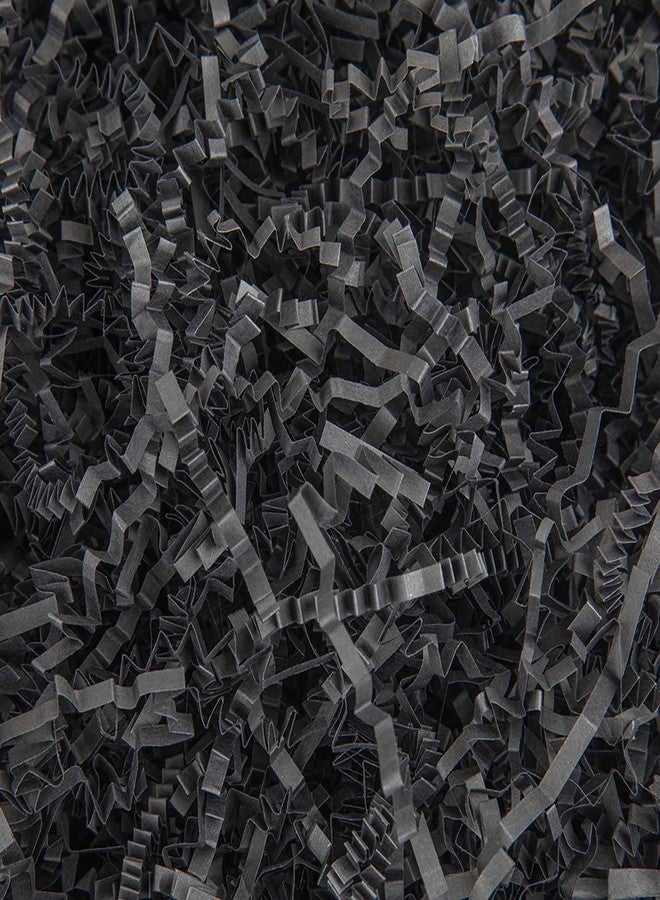 Caleihd 1LB Crinkle Paper Filler Cut Shredded Paper, Gift Box Baskets Wrapping and Filling for Easter, Birthday, Wedding, Christmas Decoration(Black - Image 1
