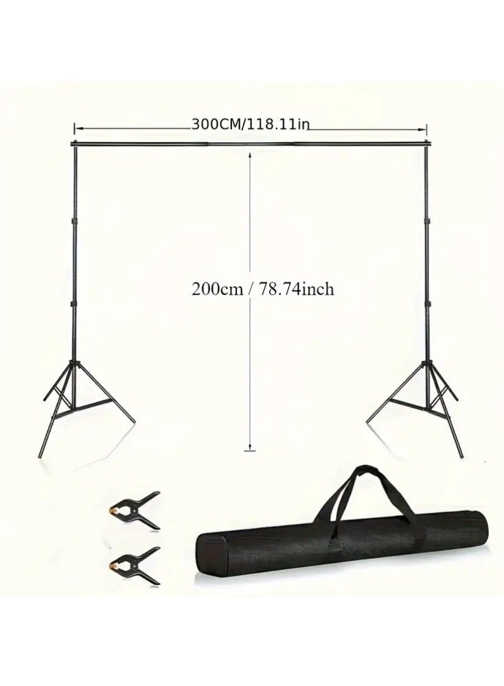 Backdrop Stand , Four-Legged Photo Backdrop Stand, More Stable Adjustable Backdrop Stand for Parties, Wedding Balloon Arch Stand, Advertising Display and Video Shooting, 8.5 * 10ft  - Image 3