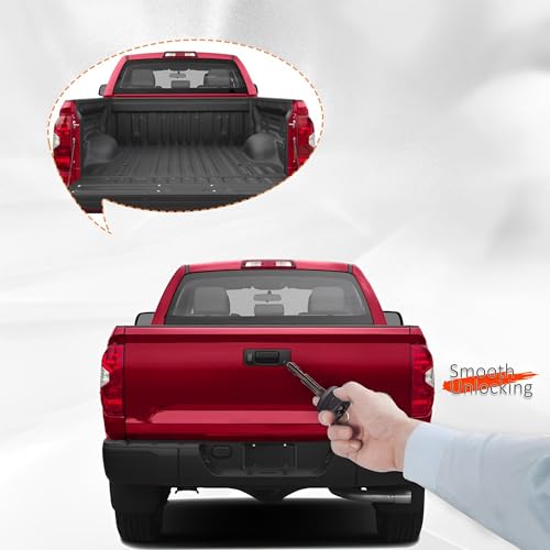 GrteRokky Tailgate Door Lock Cylinder&Key Compatible for Toyota Tundra 2014-2021 Tacoma 2016-2022 Back Rear Door Lock Cylinder Replace 69055-0C030 - Image 5