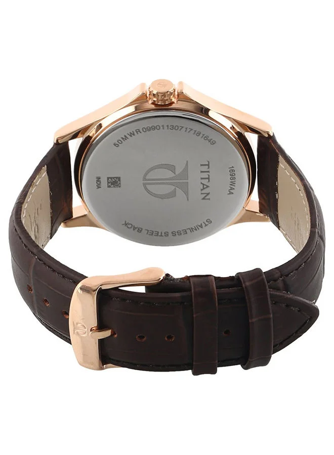 TITAN Leather Analog Wrist Watch 1698WL01