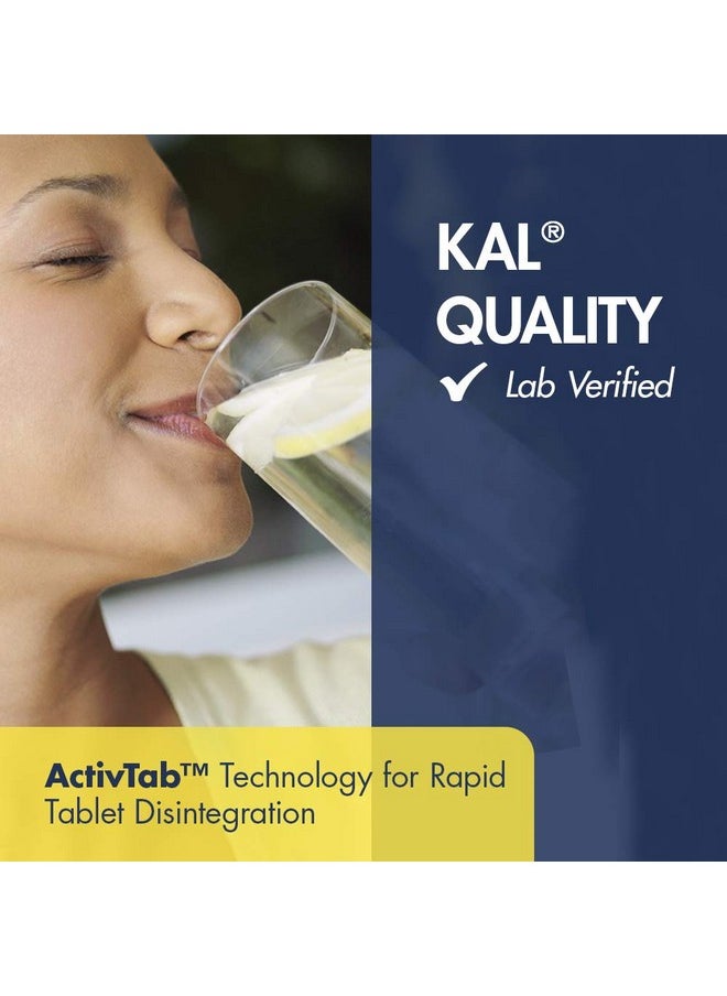 KAL - L Taurine 500Mg ; Healthy Nervous System Cardiovascular Visual & Detox Function Support ; 60 Tablets - Image 1