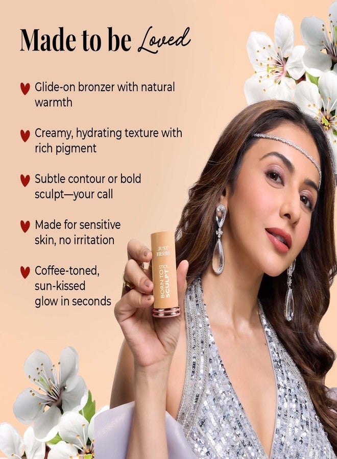 جاست هيربز قلم برونزر "جست هيربس" فائق الترطيب بزبدة الشيا | غني بالأصباغ | يحدد ويرفع ملامح الوجه | لمسة نهائية مطفية | مناسب لجميع أنواع البشرة للنساء 14 غرام (كابتشينو) - Image 2