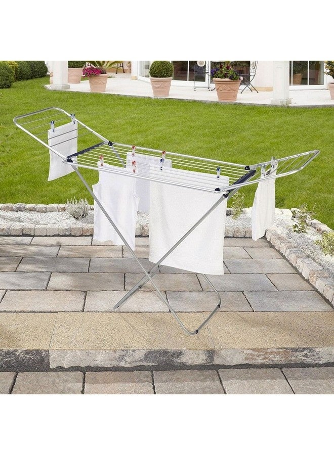 ليفهيت كلاسيك سينا 180 منشر غسيل ألمنيوم قائم فضي/أزرق – 18متر 81151 - Image 3