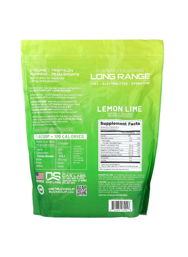 Bucked Up Bucked Up, Long Range, Lemon Lime, 56.4 oz (1,600 g)  - Image 2