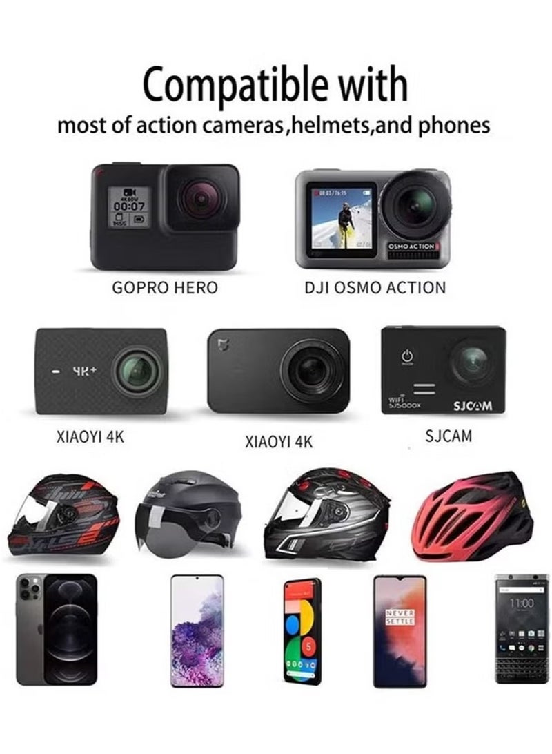 OMEVE Helmet Chin Mount for Mobile Phone and GoPro, Motorcycle Strap Holder for iPhone Samsung - Image 5