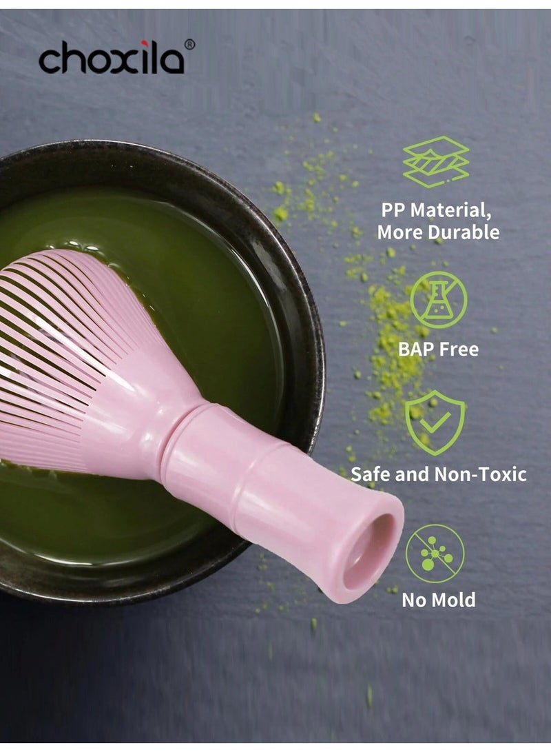 choxila 1pc Matcha whisk, Japanese Japanese tea whisk, tea brush, matcha accessories, matcha tools, resin material,   detachable, easy to clean, reusable powder whisk, suitable for matcha lovers, holiday gifts, for afternoon tea,   camping, cafes - Image 3