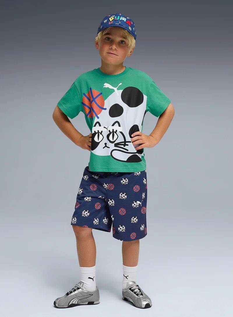 PUMA Kids Cats Relaxed Graphic T-Shirt